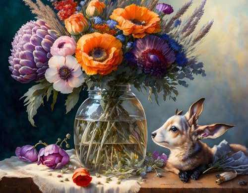 Artichauts en fleurs poster Meechi pour une ambiance cuisine nature
