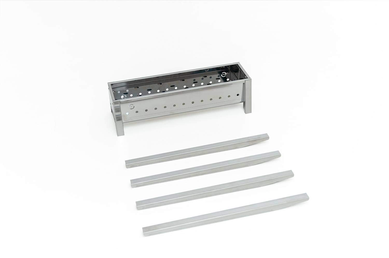 Lisa s.r.l. Canalina Cuocispiedini ed Arrosticini a Carbone - Acciaio Inox - Milano 50 cm