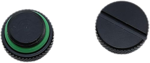 Miniatura 4 de Accesorios de enchufe G negro de 1/4 de pulgada con tapón de parada de agua de anillo tórico verde para sistemas de refrigeración por agua de