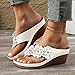 ZSpzx Women Platform Slides,Summer Beach Vacation Orthopedic Sandals Arch Support Slides Fashion Cute Flower Soft Cushion Flip Flops Indoor Outdoor Slip-On Open Toe Casual Shoe Daily Wear