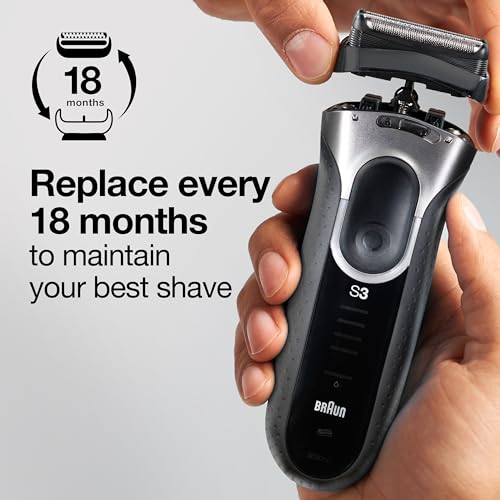 Braun Cabeça de substituição de cortador e lâmina 3 32B, compatível com modelos 3000s, 3010s, 3040s,