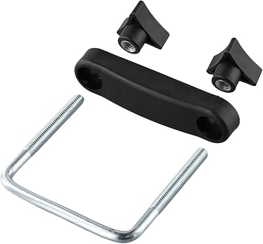 Roof Box U-Bolt Clamps, Car Roof Rack U-Bolt Mounting Kit Metal Frame Retainer Clips With Installation Screws Luggage Carrier Fastener SetInner diameter 8cm