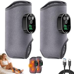 Fussmassagegerät Elektrisch, Fussmassagegerät, Foot Massager, 4-in-1 Fußmassage für Füße Beine Knie Ellbogen Knöchel, Massagegerät für Füße mit 3 Modi 6 Wärmestufen, Ideal Geschenk für Eltern