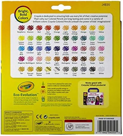 Crayola Colored Pencils - 50 per Pack - 12 Packs per case.