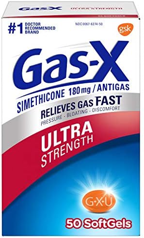 Gas-X Ultra Strength Gas Relief Softgels with Simethicone 180 mg - 50 Count