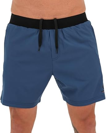 Hybrid Active Shorts - Versatile Performance Shorts for Training, Travel, and Everyday Wear US, Alpha, Small, Regular, Regular, Navy