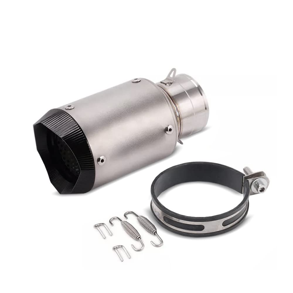 Tubo de Escape Moto Silenciador M-GP Short Acero Inoxidable Titanio