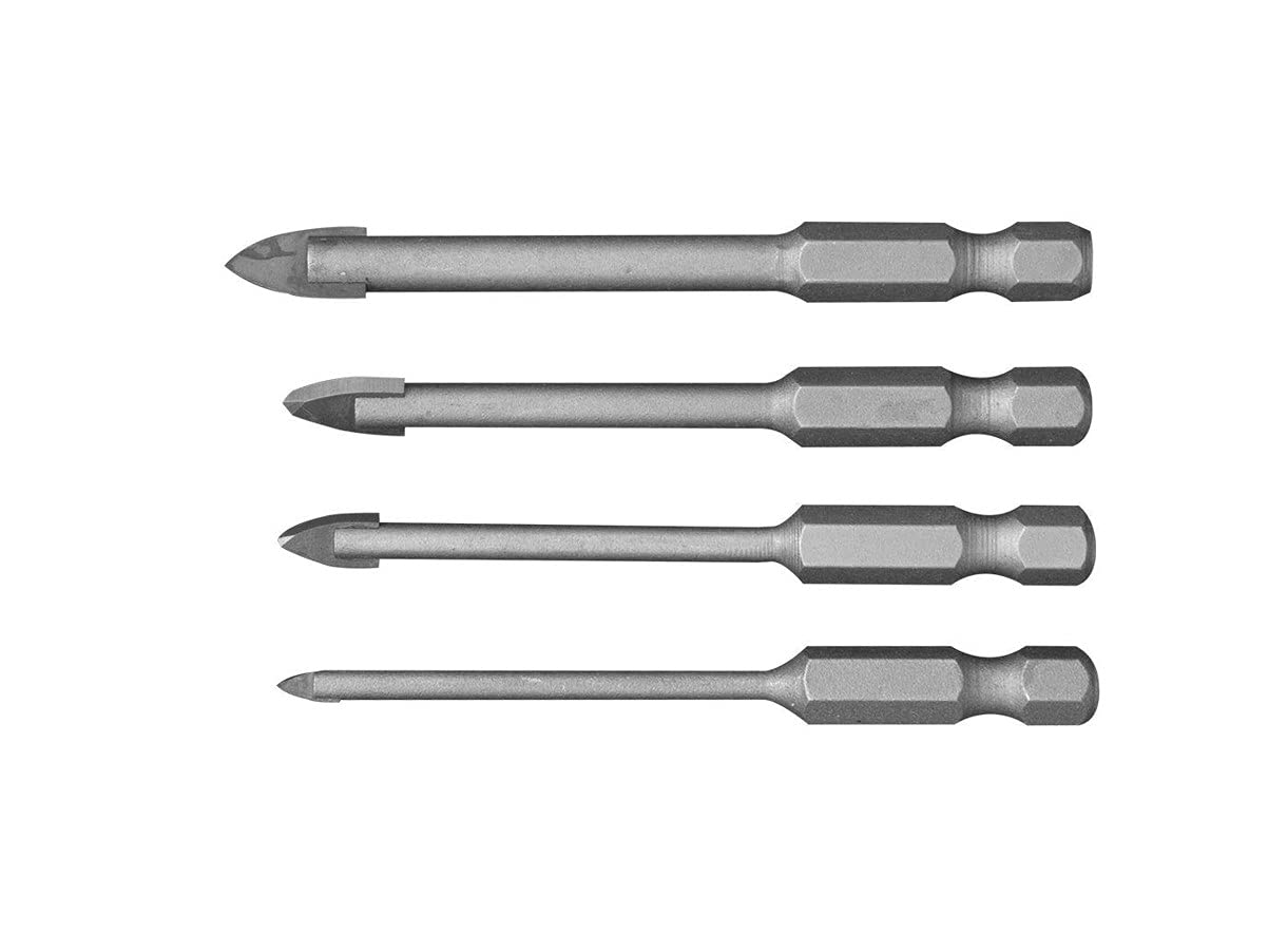AASONS 4-Piece Carbide Tipped Glass, Ceramic and Tile Drill Bit Set 1/4" Hex Shank (1/8 to 5/16") (B08SHWKYYB) Amazon Price History, Amazon Price Tracker