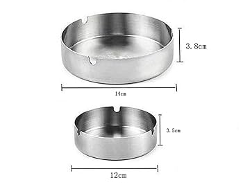 ◇◇ 50' 円形肉厚灰皿 ◇◇ Amazon.co.jp: YYONYOU 灰皿 丸型 ステンレス灰皿 おしゃれ 喫煙