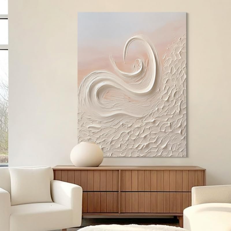Tableau Abstrait Moderne peint à la main pour décoration murale de salon