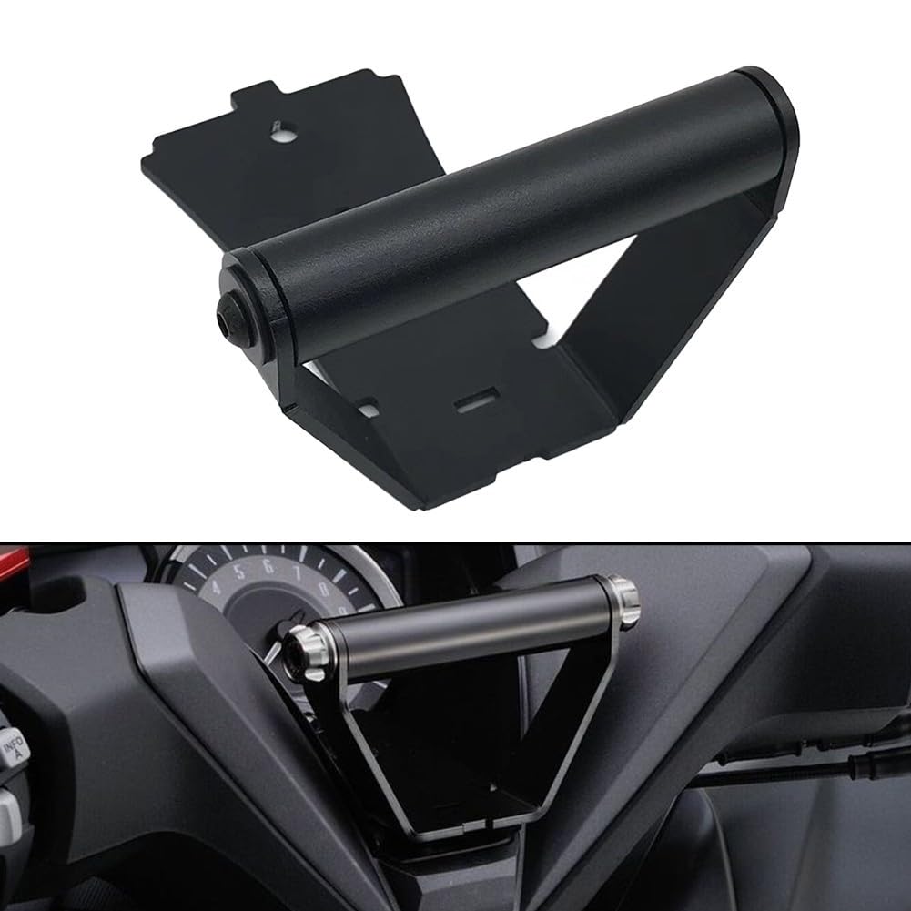 Staffa Di Montaggio GPS Per Honda FORZA 350 2020-2021, Supporto Navigatore In Alluminio Anodizzato Con Installazione Diretta E Protezione Parabrezza