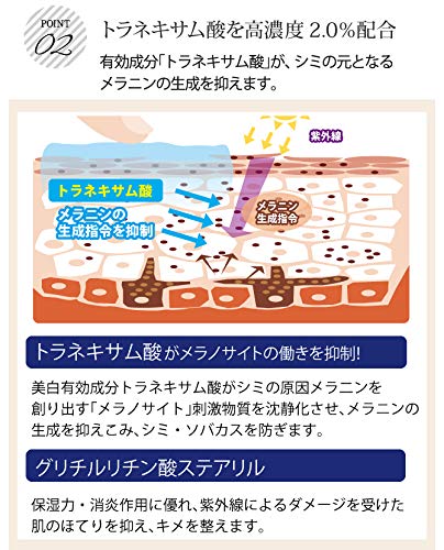 Amazon.co.jp: 美白 シミ対策 トラネキサム酸 クリーム 美白美容液