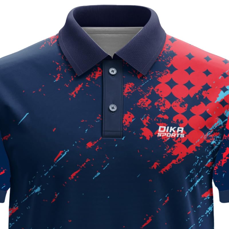 Dika Sports Personalized Sportswear Cricket t-Shirt with Name India t20 Jersey 2024 KidsBlack t Shirt | 2 Year to 5XL Red 1
