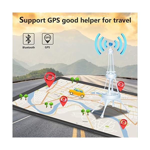 Tablet 10 Inch, Dual SIM Solt Android 9.0 Quad Core Processor Tablets, 32GB ROM 6000mAh Battery Google Certified HD Tablet, Support 128GB Memory Storage Expand, WiFi, Bluetooth, GPS