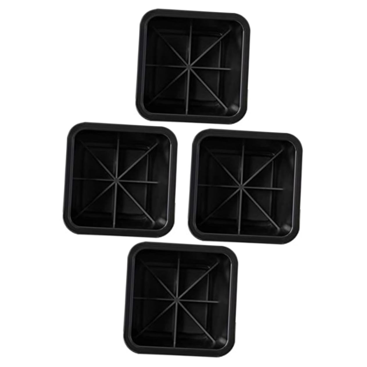 Unomor 4Pcs Heavy Duty Furniture Risers Bed Frame Elevators Material for Sofa Table Chair Legs for Home Office Use Prevents Floor Scratches