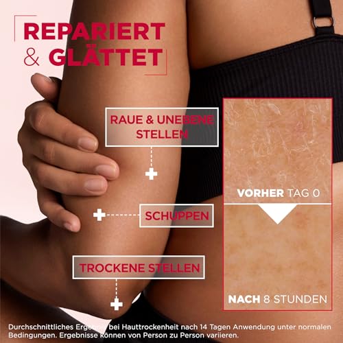 Mixa Urea hauterneuernde Creme mit Urea & Niacinamide, für trockene und raue und unebene Haut, repariert und glättet, Feuchtigkeitspflege für den Körper, Hände und Gesicht, Urea Cica Repair+, 400 ml – Bild 4
