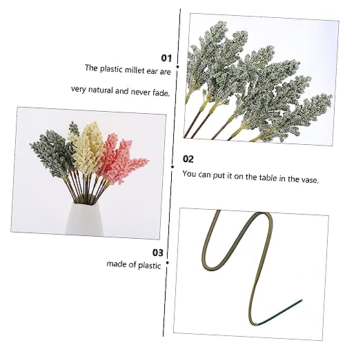 Arreglo Floral de 18 pcs de Orejas Falsas de Mijo Decorativas miniatura 3