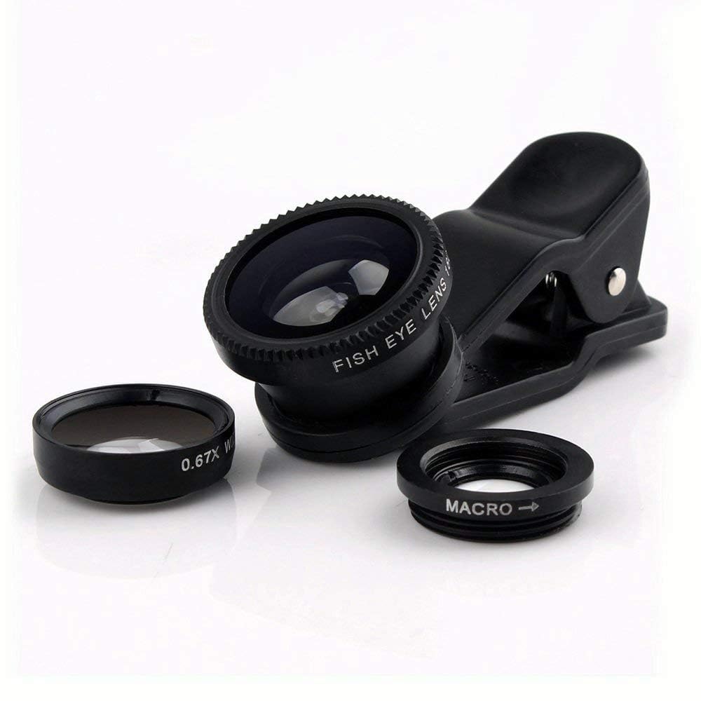 dslr camera lens 3in1 Lens Kit for Mobile Phone 0.67X-Wide Angle 180-Degree Fish Eye 10X-Macro Lens Small Object Shot Lens Multi-Colour Compatible with All Smartphone, iOS Devices & Tablets-picture-32
