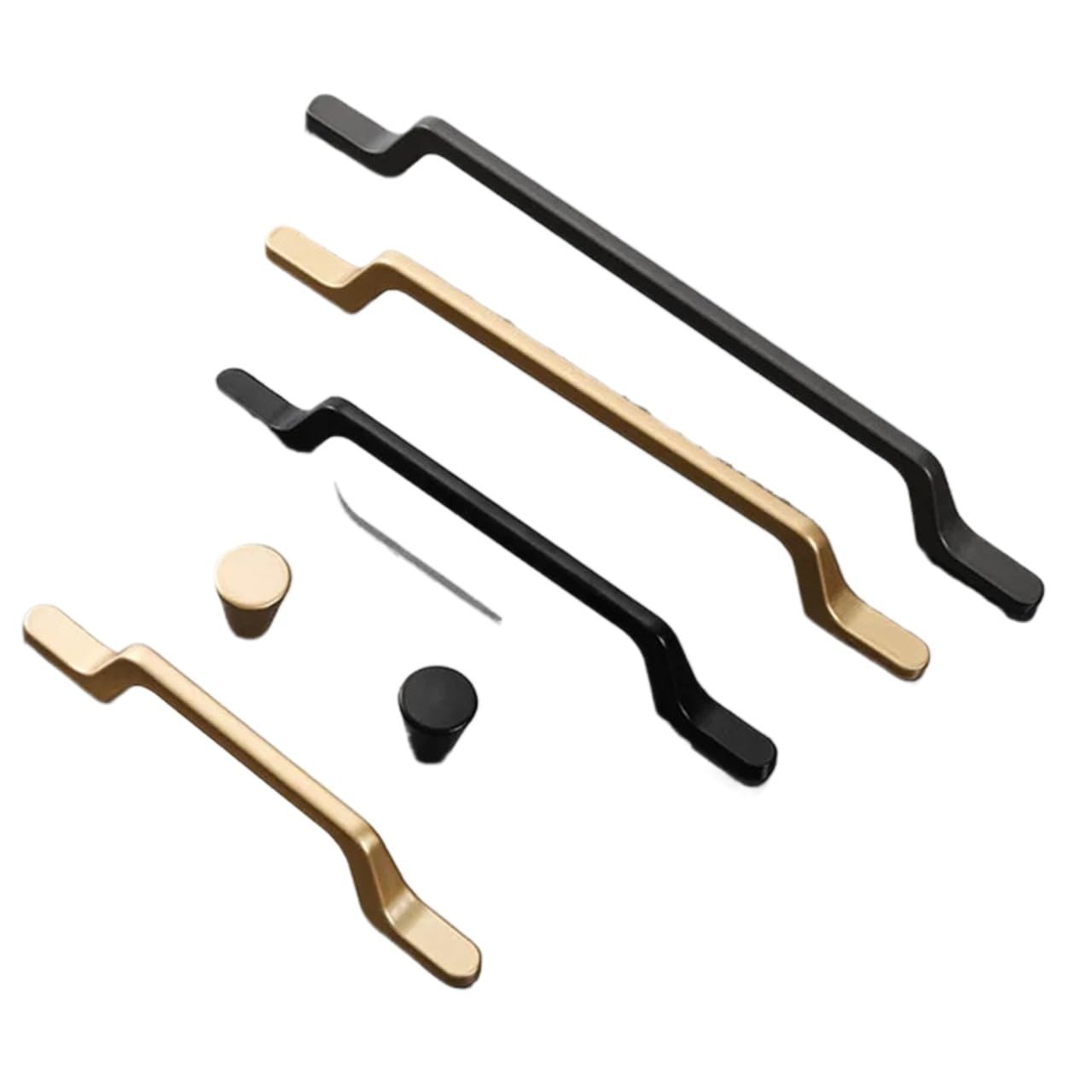Tiradores de cajón de aleación de aluminio para herrajes de cocina