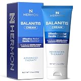 Hermon Balanitis Relief Cream: Balanitis Treatment for Men, Natural Soothing Ointment for Relief from Symptoms of Irritation and Itch (2oz)