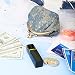 Oyachic Portemonnaie mit Stern Denim Coin Purse Geldbörse mit Clipverschluss Klickverschluss Vintage Spangenportemonnaie Damen Klein Knipsbörse (Blau)