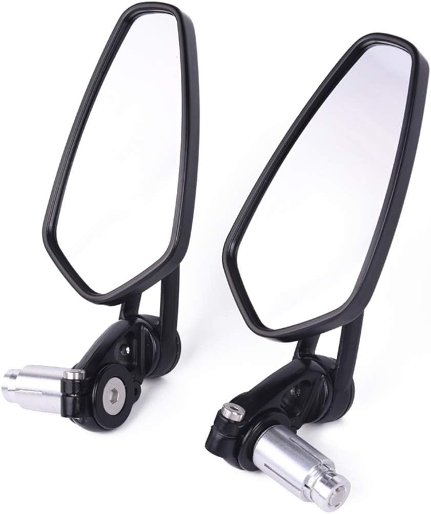 CNC Motorcycle Bar End Rear View Mirrors for 7/8" Handle Bars Compatible With GROM MSX125 Kawasak! Z125 pro Z650/750 Z800/900 ER6N/6F MT-03/07/09 FZ-07/09 FZ6FZ6R Accessories