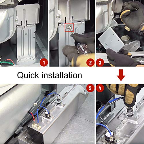 DC97-14486A Dryer Heating Element Heater Duct Assembly for Samsung Dryer Includes Heating Element, Housing Duct, High Limit Thermostat, and Thermal Fuse Dryer Repair Kit Replacement DC97 14486A