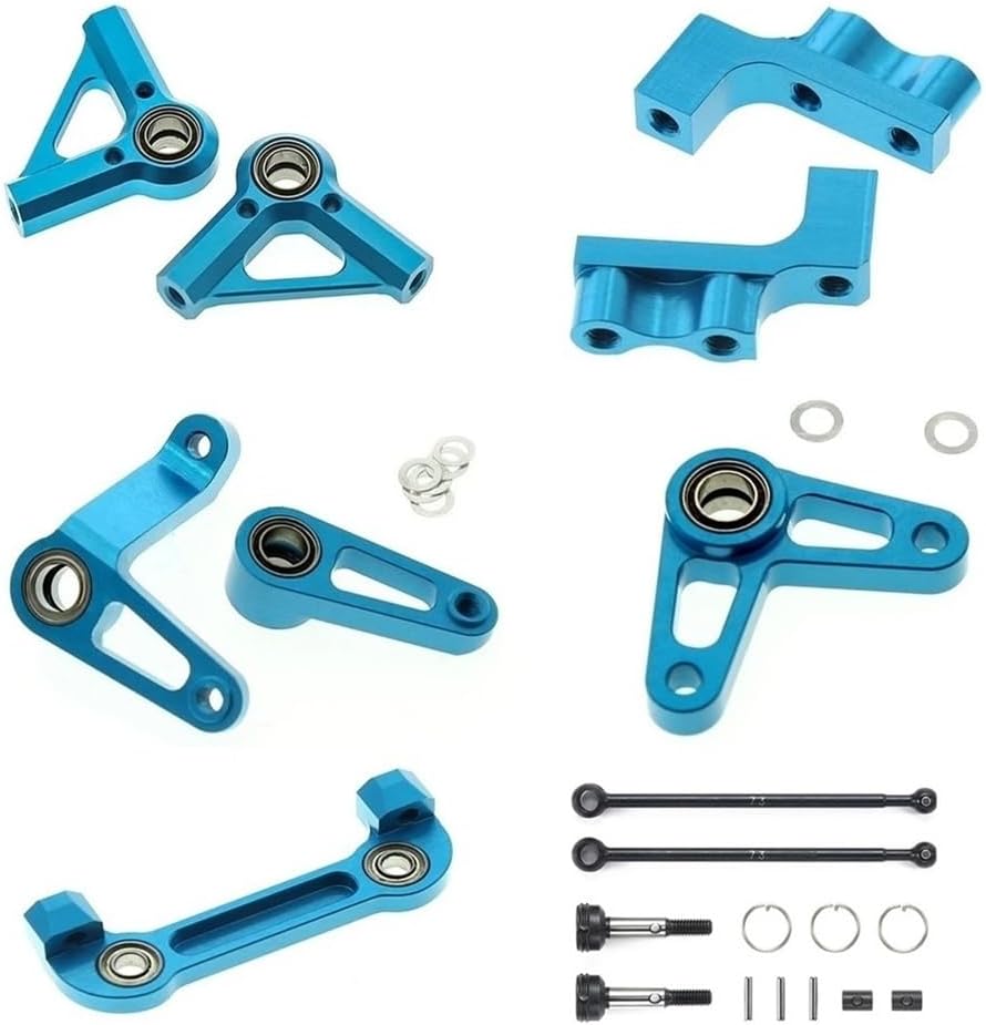 メタルアップグレードパーツキット ドライブシャフト サーボマウント ステアリングブリッジ ステアリングアーム TD4 1/10 RC