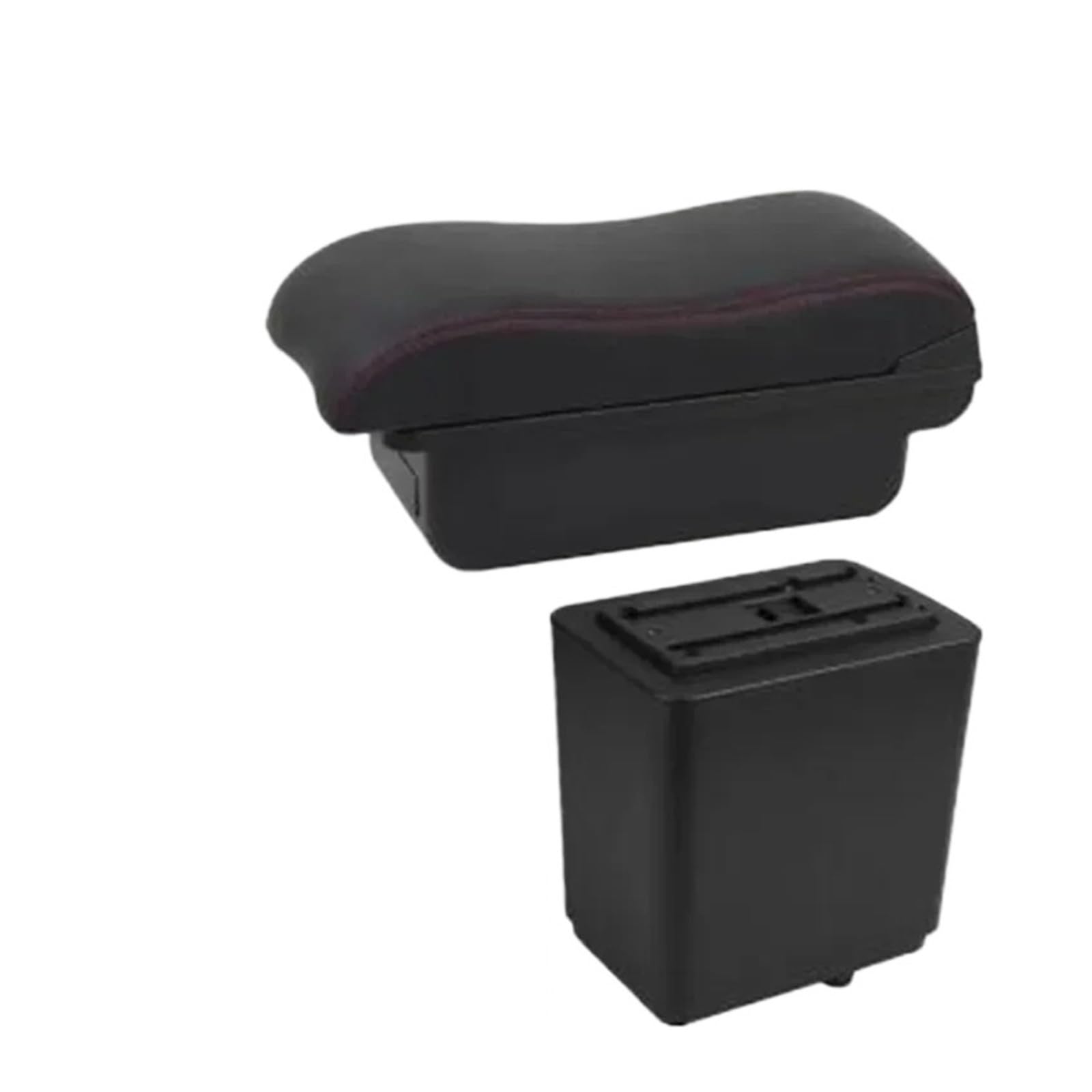 UMDJJU For Citroen For Berlingo Car Armrest Box Dedicated Retrofit Storage Accessories Car Centre Console Armrest Box(A2 red line No USB)