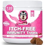Bailey & buddies ITCH-FREE Allergy Relief Chews for Dog - 120 Soft Chews with Omega-3 and Probiotics - Soothe Itchy Skin, Paws, Ears -Seasonal Allergy Support for Scratching, Itching and Hot Spots