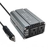 400W Car Power Inverter, BESTEK Car Converter DC 12V to AC 110V with 4.8A Dual USB Car Adapter ＆ 2 AC Outlets Charge Our Devices Like Phone, Laptops and Other Electronics Devices