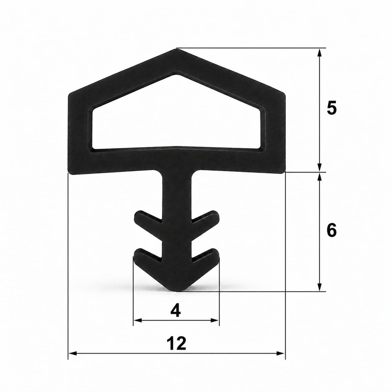 Gummidichtung Dichtungen aus Gummi Tür Fenster Profildichtung Universal Dichtband Holzzargendichtung Flügelfalzdichtung Dichtungsprofil (50 Meter, Weiß)
