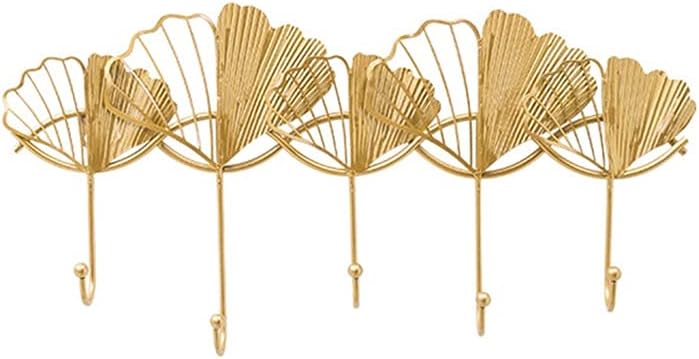 Nordic Metal Hook Home Ginkgo Leaf Wall Hooks Enter The Door Living Room Bedroom Porch Decoration Hook