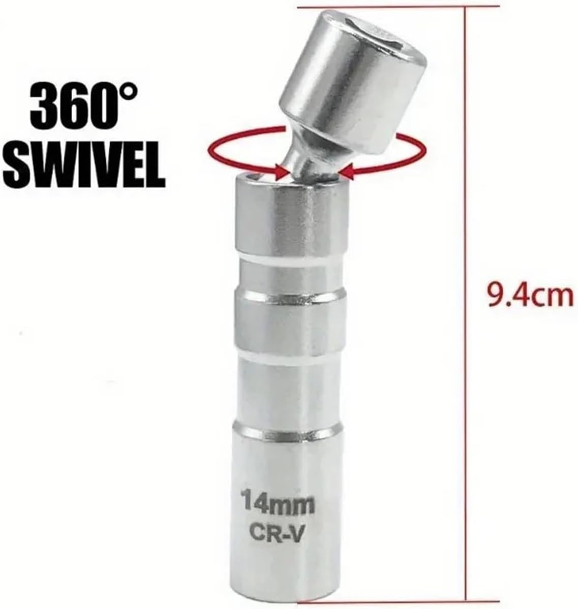 14 ミリメートル 16 ミリメートルスパークプラグ除去ツールレンチスリーブ 3/8 インチ 12 ポイントスイベルキャンドルキー