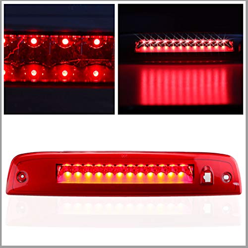 LED 3rd Brake Light Assembly High Mount Stop Light Fit for Ford Expedition/Lincoln Navigator (2003-2016) for 923259 7L1Z13A613A 6L1Z13A613AA (Red Lens)