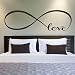 Ussore Wall Sticker 44*120CM Symbol Word Love Vinyl Art Wall Stickers Home Decor Wall Art For Kids Home Living Room House Bedroom Bathroom Kitchen Office Home Decoration