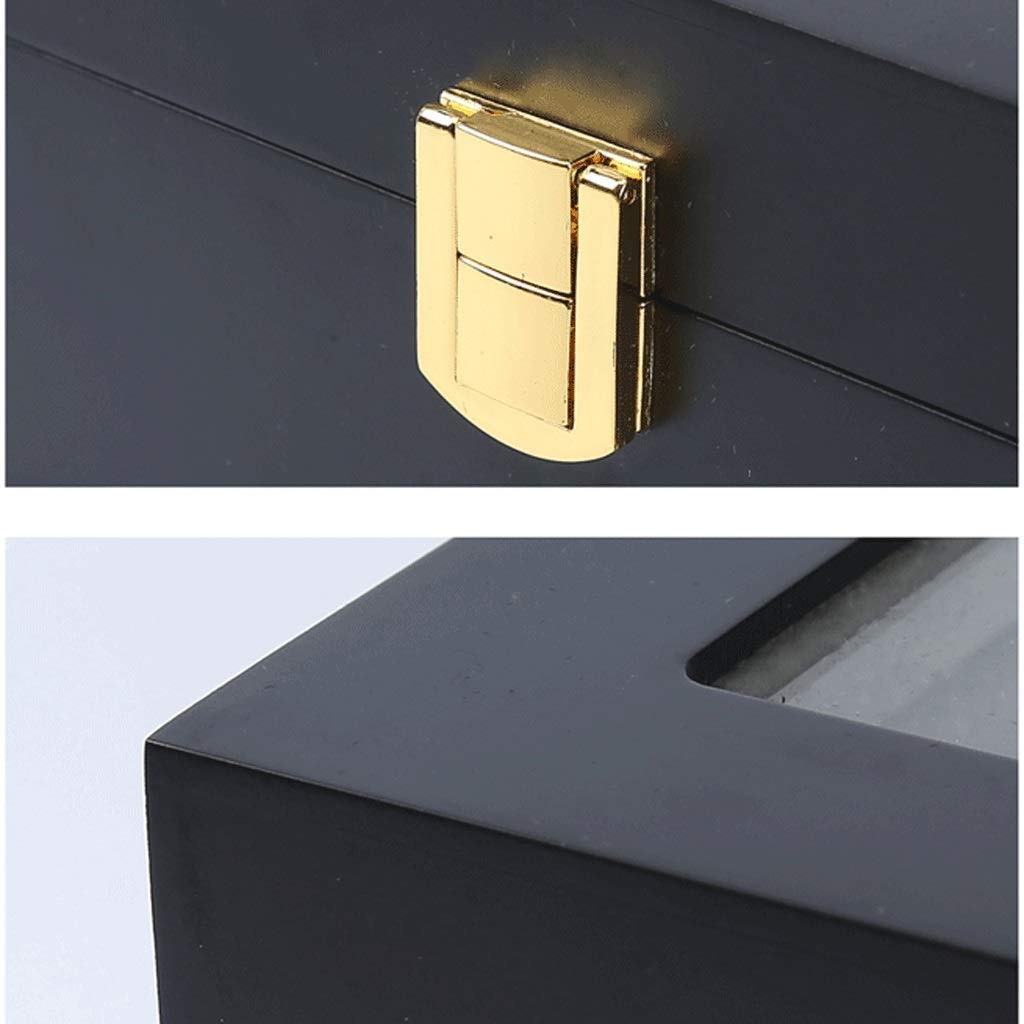 XBTGS Scatola per orologi in legno, regalo da uomo, per lavoro, gioielli e orologi