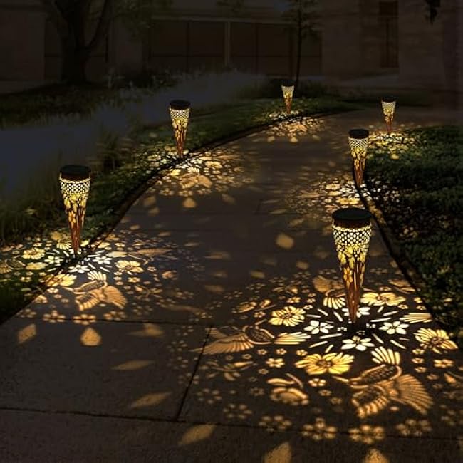 KAIXOXIN Solar Garden Lights Hummingbird Pathway Lights 2