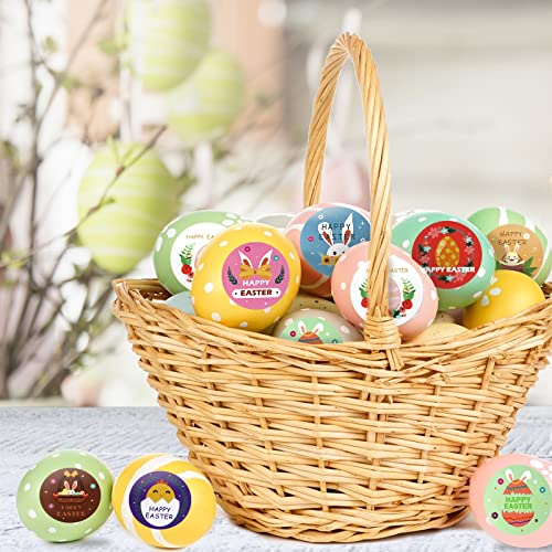 Gaubi 500Pcs Easter Stickers For Kids, 1.5'' Happy Easter Egg Bunny Stickers For Envelopes, Waterproof Round Roll Holiday, Easter Parties Favors Decorations Gift Supplies For Toddlers And Adults #TOP3