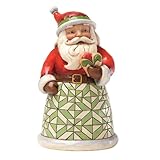 Enesco Jim Shore Heartwood Creek Pint Sized Santa with Heart Figurine, 5-Inch