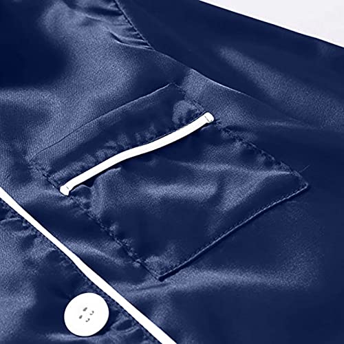 Family Pajamas Matching Sets Silk Long Sleeve Button down Pj Set Xmas Pjs Set Christmas Family Pajamas Matching Sets4