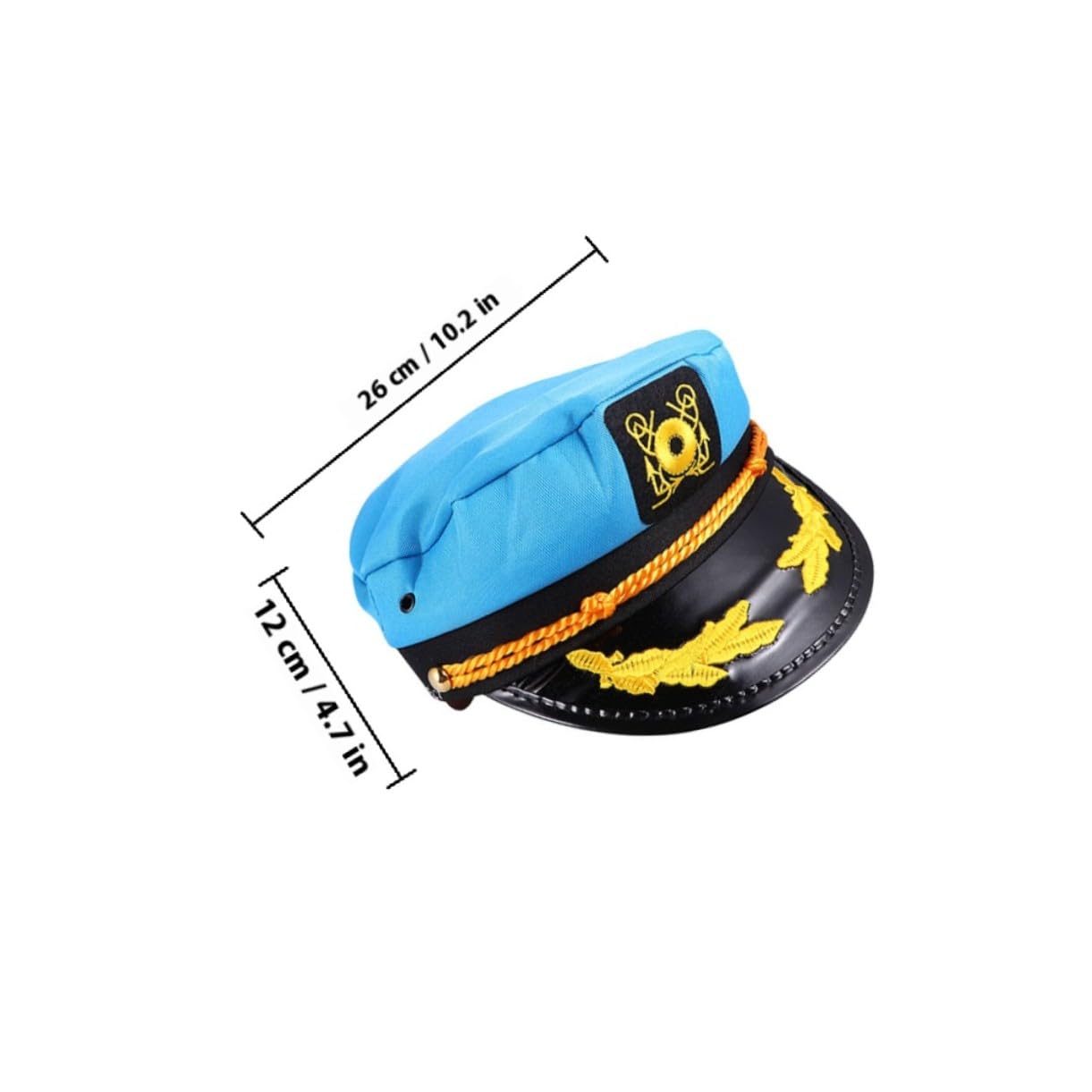 4 Pezzi Cappelli da Capitano per Cosplay e Feste Cappello Marinaio Leggera Accessorio Decorativo per Party Tema Yacht e Costume Uomo Donna