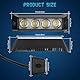 Chelhead 2 Stück 14cm weiße LED-Lichtleiste, schmal, 12 W, Einbau-Fahrlicht, 6000 K, superhell, kompatibel mit 12 V/24 V Geländewagen, SUV, ATV, Allradantrieb, Auto, LKW, Golfwagen