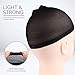 FANDAMEI Wig Cap, Nylon Wig Caps, 4 Pieces Stocking Wig Caps for Women (Black）