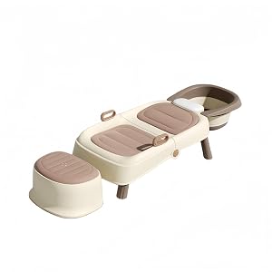Portable Hair Washing Station Hair Washing Station for Kids Baby Bath seat Chair Foldable Shampoo Chair for Kids