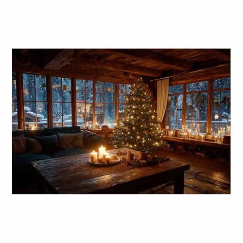 Impression HD maison de Noël à offrir en cadeau de fin d'année original