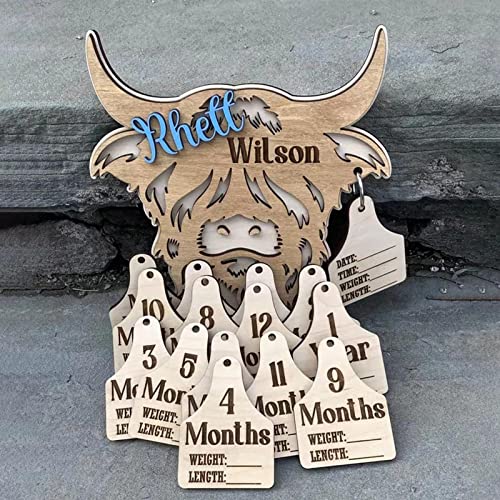 Ronyme Wooden Wall Plaque Replacement Ear Tags Bull Signs Cow Wooden Signs For Gate Restaurant #TOP3