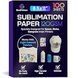 Sublimation Paper 8.5x11 inches,100 Sheets 120 GSM For Any E...