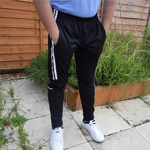 Sterling Sports Men's Track Bottoms Tango Tracksuit Bottoms Men Quick Dry Joggers Black Large - Image 8