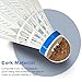 Senston Badminton Shuttlecocks 12 Pcs Nylon Badminton Birdies 12 Pack Durability Stability Shuttlecock for Outdoor Indoor Sports Activities/Training